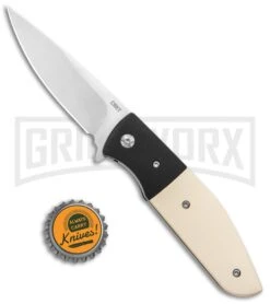 CRKT Curfew Resin Handle Liner Lock Drop Point (3.10" Satin) -Best Knife Shop CRKT Curfew REsin Handle LL DP Satin BHQ 138959 jr bottlecap large