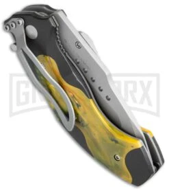 CRKT Elishewitz Horus 1151 Orange/Black Spring Assisted Knife - Bead Blast Serr 8 CRKT Elishewitz Horus 1151 Orange/Black Spring Assisted Knife - Bead Blast Serr -Best Knife Shop CRKT Elishewitz Horus SA Orange Black BB Serr 1151 BHQ 68642 jr side large
