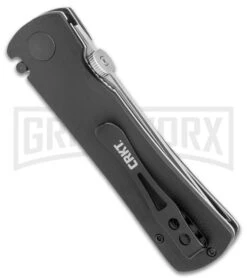 CRKT Folding Heiho Black G-10 Spring Assisted Knife - Satin Serr -Best Knife Shop CRKT Folding Heiho SA Satin Serr 2901 BHQ 11434 jr side large