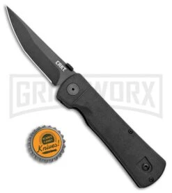 CRKT Hissatsu Black Folding Spring Assisted Knife - Black Plain 9 CRKT Hissatsu Black Folding Spring Assisted Knife - Black Plain -Best Knife Shop CRKT Folding Hissatsu SA Black 2903 BHQ 1948 jr bottlecap large