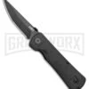 CRKT Hissatsu Black Folding Spring Assisted Knife - Black Plain -Best Knife Shop CRKT Folding Hissatsu SA Black 2903 BHQ 1948 jr large