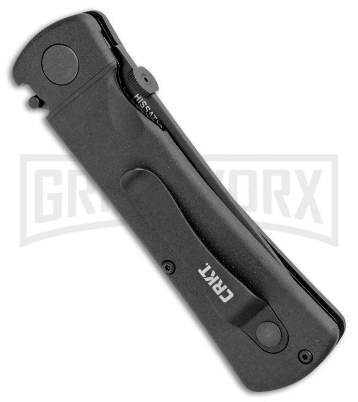 CRKT Hissatsu Black Folding Spring Assisted Knife - Black Plain 5 CRKT Hissatsu Black Folding Spring Assisted Knife - Black Plain - Image 3