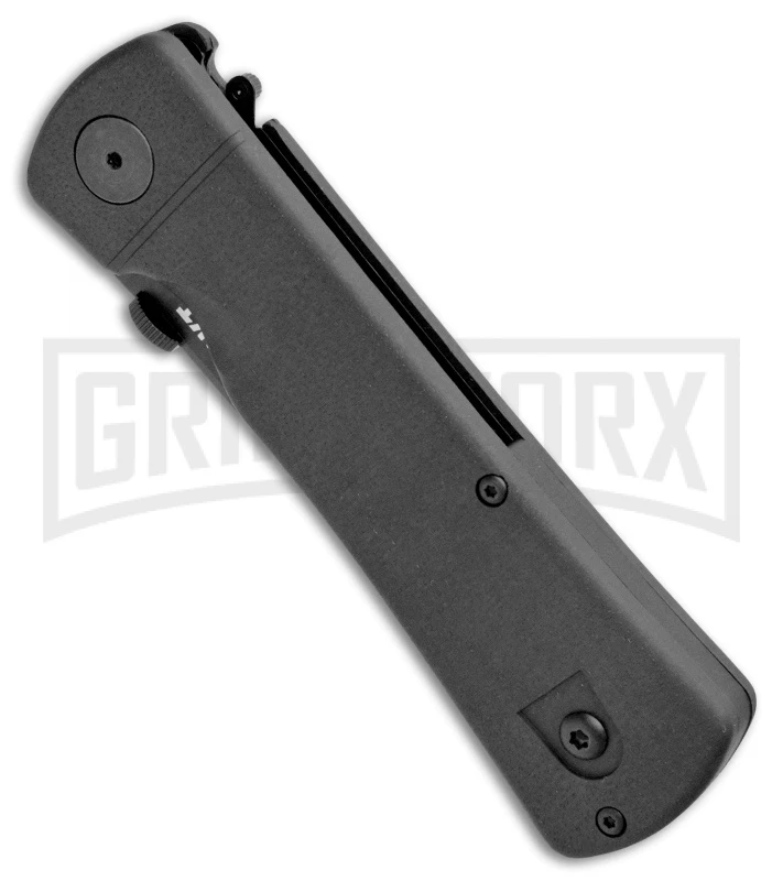 CRKT Hissatsu Black Folding Spring Assisted Knife - Black Plain 4 CRKT Hissatsu Black Folding Spring Assisted Knife - Black Plain - Image 2