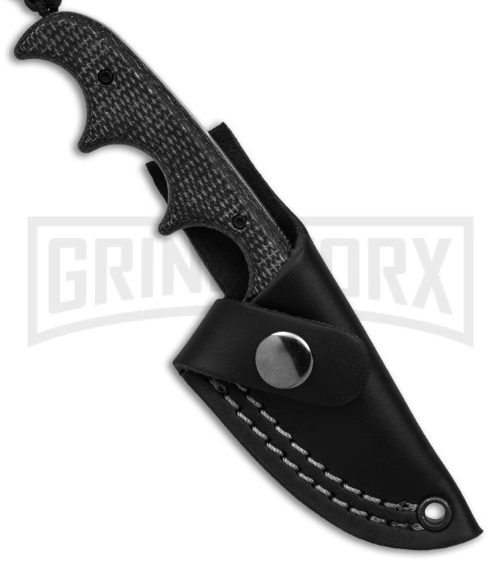 CRKT Folts Minimalist DP Black Resin Infused Fiber Neck Knife - Satin Plain 4 CRKT Folts Minimalist DP Black Resin Infused Fiber Neck Knife - Satin Plain - Image 2