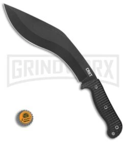CRKT 2742 Johnson KUK Tactical Black Fixed Blade Knife - Black Kukri -Best Knife Shop CRKT Johnson KUK Tactical Kukri black BHQ 76695 er bottlecap large