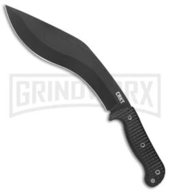 CRKT 2742 Johnson KUK Tactical Black Fixed Blade Knife - Black Kukri
