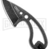 CRKT Owlet Fixed Blade Black Stonewash Neck Knife - Drop Point