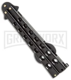 Caliber Gourmet Black Bottle Opener Butterfly Trainer 8 Caliber Gourmet Black Bottle Opener Butterfly Trainer -Best Knife Shop Caliber Gourmet black bottle opener Butterfly trainer BP 19521 er side large