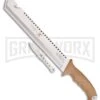 Camillus Carnivore X Tan Zytel Machete W/ Fixed Blade Knife - Satin Plain 1 Camillus Carnivore X Tan Zytel Machete W/ Fixed Blade Knife - Satin Plain -Best Knife Shop Camillus Carnivore X Machete Tan Zytel satin BHQ 43032 er large