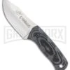 Camillus Les Stroud Fuego Black Micarta Fixed Blade Knife - Satin Plain -Best Knife Shop Camillus Les Stroud Fuego Black Micarta satin BHQ 42997 er large