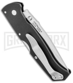 Cold Steel Air Lite Black G-10 Lockback Knife - Satin Plain -Best Knife Shop Cold Steel Air Lite LB Black G 10 Satin 26WT BHQ 105935 jr side large