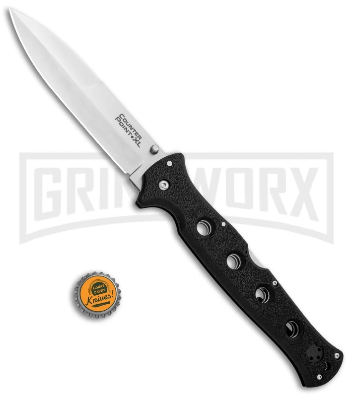 Cold Steel Counter Point XL Folding Knife - Satin Plain AUS-10A 6 Cold Steel Counter Point XL Folding Knife - Satin Plain AUS-10A - Image 4