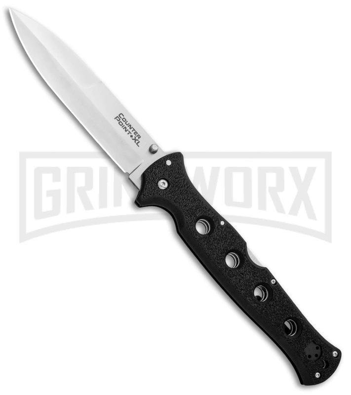 Cold Steel Counter Point XL Folding Knife - Satin Plain AUS-10A 3 Cold Steel Counter Point XL Folding Knife - Satin Plain AUS-10A