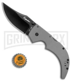 Cold Steel 62NGMLV Medium Espada Gray Tri-Ad Lock Knife - Black -Best Knife Shop Cold Steel Medium Espada Tri Ad Gray Black 62NGMLV BHQ 49825 jr bottlecap large