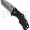 Cold Steel Micro Recon 1 Black G-10 Tanto Tri-Ad Lock Knife Stonewash Plain -Best Knife Shop Cold Steel Micro Recon 1 SP Tri Ad Lock SW 27DT BHQ 105937 jr large