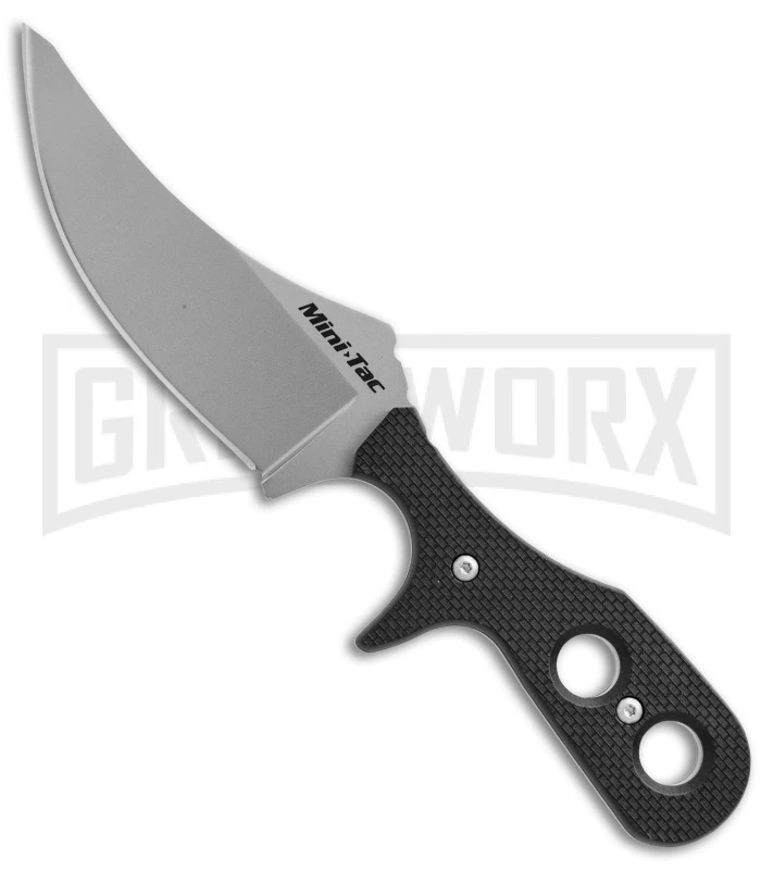 Cold Steel Mini Tac Skinner Neck Knife - Bead Blast Plain 3 Cold Steel Mini Tac Skinner Neck Knife - Bead Blast Plain