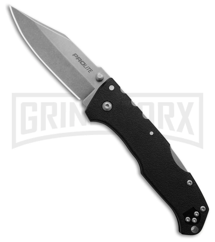 Cold Steel Pro Lite Black GFN Clip Point Tri-Ad Lock Knife - Satin Plain 3 Cold Steel Pro Lite Black GFN Clip Point Tri-Ad Lock Knife - Satin Plain
