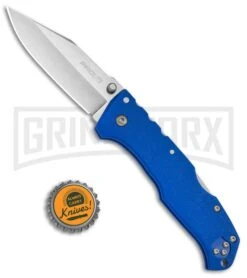 Cold Steel Pro Lite Blue GFN Folding Knife - Clip Point Satin -Best Knife Shop Cold Steel Pro Lite Pro GFN Blue Clip Point 20NSCLU BHQ 51989 jr bottlecap large