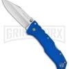 Cold Steel Pro Lite Blue GFN Folding Knife - Clip Point Satin -Best Knife Shop Cold Steel Pro Lite Pro GFN Blue Clip Point 20NSCLU BHQ 51989 jr large