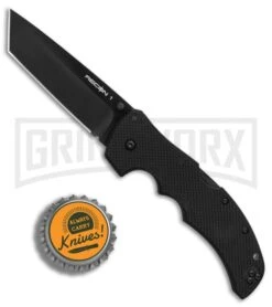 Cold Steel Recon 1 Black G-10 Tanto Lockback Knife - Black G-10 -Best Knife Shop Cold Steel Recon 1 Tanto G10 black BHQ 80755 er bottlecap large