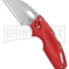 Cold Steel Tuff Lite Red Folding Knife - Satin Plain -Best Knife Shop Cold Steel Tuff Lite Tri Ad Red 20LTR BHQ 51979 jr 2 large