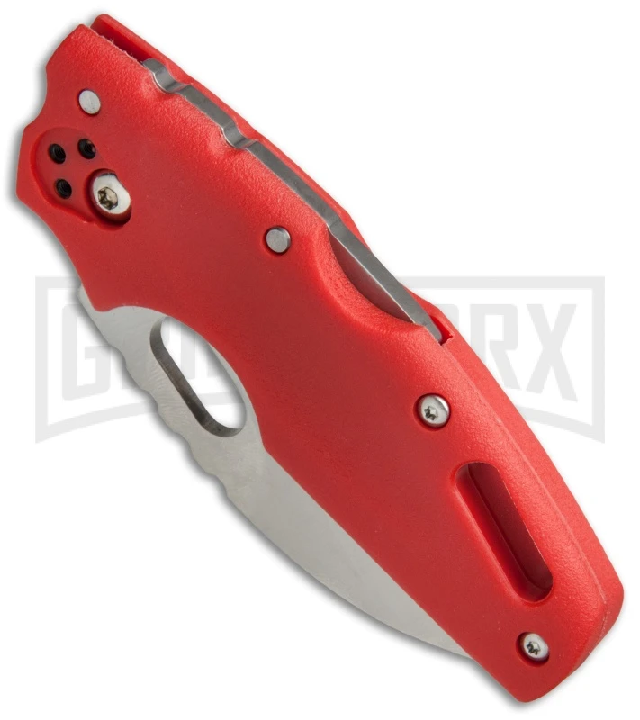 Cold Steel Tuff Lite Red Folding Knife - Satin Plain 4 Cold Steel Tuff Lite Red Folding Knife - Satin Plain - Image 2