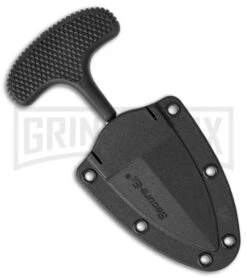 Cold Steel Urban Edge Push Dagger Knife - Satin Plain/Serr -Best Knife Shop Cold Steel Urban Edge push dagger satin serr BHQ 15405 er sheath large