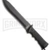Coleman Dark Wilderness Black Polymer Fixed Blade Knife - Black Plain -Best Knife Shop Coleman Dark Wilderness Black Polymer Black Plain BHQ 80005 er large