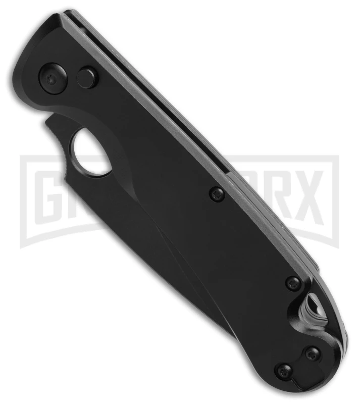 Daggerr Knives Sting Black Aluminum Automatic Knife - Black Plain 4 Daggerr Knives Sting Black Aluminum Automatic Knife - Black Plain - Image 2