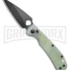 Daggerr Knives Sting Jade G-10 Automatic Knife - Black Plain -Best Knife Shop Daggerr Knives Sting Automatic Knife Jade G10 3.5in Black D2 BHQ 183394 hd large