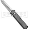 Elemental Reactor Sim. Carbon Fiber OTF Automatic Knife - Satin Plain -Best Knife Shop Elemental Reactor Sim CF OTF Satin TT7 SATIN BP 20198 jr large