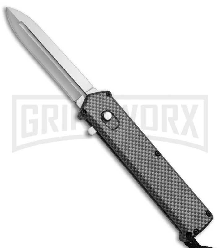 Elemental Reactor Sim. Carbon Fiber OTF Automatic Knife - Satin Plain 3 Elemental Reactor Sim. Carbon Fiber OTF Automatic Knife - Satin Plain