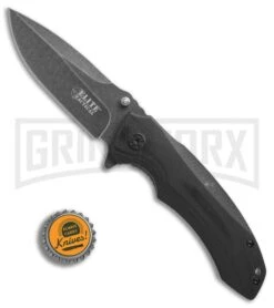 Elite Tactical A1010 Black G-10 Spring Assisted Knife - Black SW Plain -Best Knife Shop Elite Tactical A1010 black G10 black sw plain BP 21720 er bottlecap large