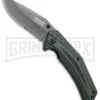 Elite Tactical A1022 Green/Black Micarta Spring Assisted Knife - Gray Serr -Best Knife Shop Elite Tactical A1022 green black micarta gray serr BP 22531 er large