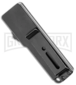 Chud Mini Black OTF Automatic Knife - Black Tanto Swedge Two Tone -Best Knife Shop Firework Mini OTF DA Tanto Auto Black TT GX 38938 jr side large