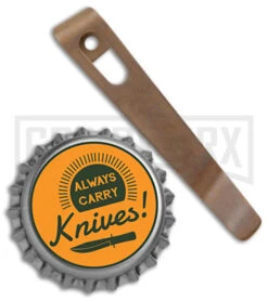 Flytanium Pocket Clip For Boker Kalashnikov Knives Bronze Anodized Titanium -Best Knife Shop Flytanium Ti Pocket Clip for Boker KALS Knives Bronze Anodized BHQ 174279 jr bottlecap large