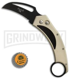 Frank B Beltrame Karambit Tan Automatic Knife - Black Plain 9 Frank B Beltrame Karambit Tan Automatic Knife - Black Plain -Best Knife Shop Frank B Beltrame Karambit sand BP 4731 er bottlecap large