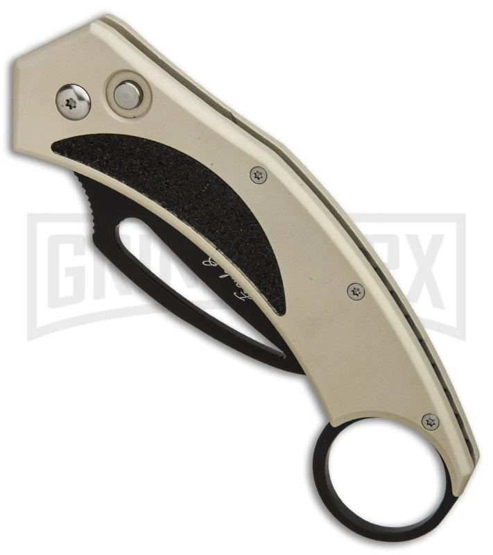 Frank B Beltrame Karambit Tan Automatic Knife - Black Plain 5 Frank B Beltrame Karambit Tan Automatic Knife - Black Plain - Image 3