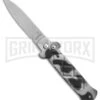 Frank B. Italian Stealth Urban Camo Automatic Knife - Flat Grind Bead Blast -Best Knife Shop Frank Beltrame B Stealth Urban Camo plain BP 10759 er large