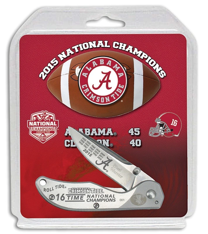 Frost Cutlery Alabama Champs Gray Manual Folding Knife - Mirror Plain 3 Frost Cutlery Alabama Champs Gray Manual Folding Knife - Mirror Plain