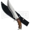 Frost Cutlery Frontiersman Bowie Pakkawood Fixed Blade Knife - Satin Plain -Best Knife Shop Frost Cutlery Frontiersman bowie pakkawood satin BHQ 73002 er large