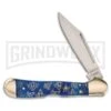 Frost Cutlery Masonic Blue Smooth Bone Folding Knife -Best Knife Shop Frost Cutlery Masonic Blue smooth bone BHQ 47412 er large