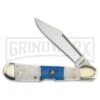 Frost Cutlery Masonic Blue/White Smooth Bone Folding Knife 2 Frost Cutlery Masonic Blue/White Smooth Bone Folding Knife -Best Knife Shop Frost Cutlery Masonic blue white smooth bone BHQ 74609 er large
