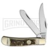 Frost Cutlery Miller Brothers Bullet Trapper Deer Stag Pocket Knife -Best Knife Shop Frost Cutlery Miller Brothers Bullet Trapper Stag BP 21090 jr large