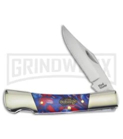 Frost Cutlery Steel Warrior Barracuda America Lockback Knife 4TH18