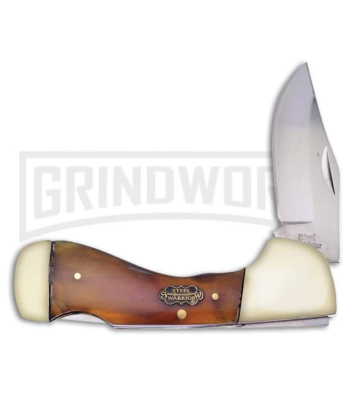 Frost Cutlery Steel Warrior Choctaw Brown Pocket Knife 3 Frost Cutlery Steel Warrior Choctaw Brown Pocket Knife