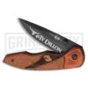 Frost Cutlery Ty Dillon Nascar Brown Manual Folding Knife - Black Plain -Best Knife Shop Frost Cutlery Ty Dillon Nascar Black BP 20936 jr large