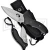 Frost Cutlery Whitetail Combo Black Pakkawood Knife Set - Satin Plain -Best Knife Shop Frost Cutlery Whitetail Combo Set Satin BP 20937 jr large