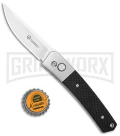Ganzo Knives G7361-BK G-10 Automatic Knife - Satin Plain -Best Knife Shop Ganzo Knives Black G 10 Auto Flat Grind Satin G7361 BK BP 25414 jr bottlecap large