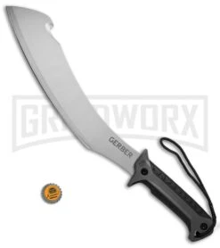 Gerber Broadcut Machete Fixed Blade - Bead Blast Plain 9 Gerber Broadcut Machete Fixed Blade - Bead Blast Plain -Best Knife Shop Gerber Broadcut Machete BB 31 003152 BHQ 53939 jr bottlecap large